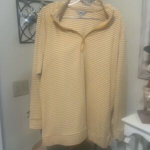 Croft & Barrow pullover 1/4 zip up long sleeve top NWT